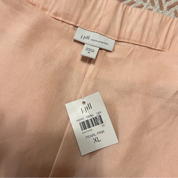 J Jill Pink Linen Cropped Pants XL NWT - Picture 5 of 11